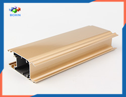Aluminum Extrusion Profile for Window and Door in Crystal Electrophoresis Gold Color