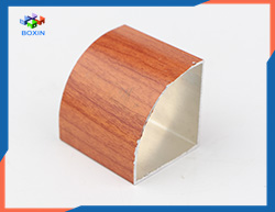 Wood color transfer aluminum quarter round triangle aluminum extrusion profile